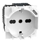 L.NOW - presa ita P40+USB 18W tipoC bianco product photo