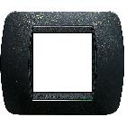 Living int - placca 2P plastica acciaio s. product photo