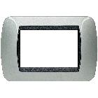 Living int - placca 3 posti alluminio product photo