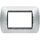 Living int - placca 3 posti cromo lucido product photo