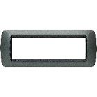 Living int - placca 7 posti acciaio scuro product photo