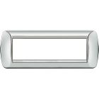 placca 7 moduli - chrome product photo