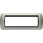 Living int - placca 7 posti titanio chiaro product photo