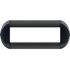 placca tonda 7 moduli -  antracite product photo