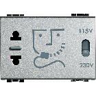 Light tech - presa rasoio modulare 230V product photo