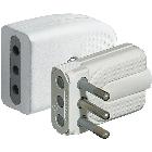 Kit - spina + presa corner 2P+T 10A bianco product photo