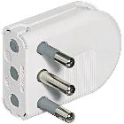 Kit - spina salvaspazio 2P+T 16A avorio product photo