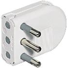 Kit - spina salvaspazio 2P+T 16A avorio product photo