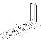 Cab - csn300 gs mensola a parete l=378,5mm product photo