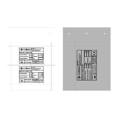 Targa Idq Pvc Adesiva Flat Bianca 60x100 (Conf. da 10 Pz.) product photo Photo 01 3XL