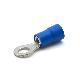 CAPOCORDA AD OCCHIELLO, PREISOLATO IN PVC, BLU, PER CONDUTTORI IN RAME, VITE 4mm SEZIONE 1,5-2,5 mmq (Conf. da 100 Pz.) product photo Photo 01 2XS