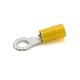 CAPOCORDA AD OCCHIELLO, PREISOLATO IN PVC, GIALLO, PER CONDUTTORI IN RAME, VITE 6mm SEZIONE 4-6 mmq (Conf. da 100 Pz.) product photo Photo 01 2XS