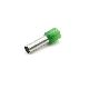 TUBETTO TERMINALE, PREISOLATO IN PA6, VERDE, PER CONDUTTORI FLESSIBILI IN RAME, SEZIONE 16mmq P=18mm (Conf. da 100 Pz.) product photo Photo 01 2XS