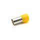 TUBETTO TERMINALE, PREISOLATO IN PA6, GIALLO, PER CONDUTTORI FLESSIBILI IN RAME, SEZIONE 70mmq P=22mm (Conf. da 25 Pz.) product photo Photo 01 2XS