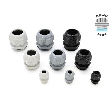 PRESSACAVO MAXIBLOCK, IN POLIAMMIDE PA6.6, CON FILETTO LUNGO, M12x1,5, IP68, GRIGIO RAL 7035 product photo Photo 01 3XL