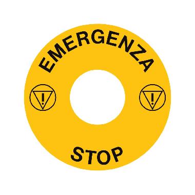 ETICH.WSE DI EMERG.X PULS.DA 22,5 MM-DIM.60 (Conf. da 10 Pz.) product photo Photo 01 3XL