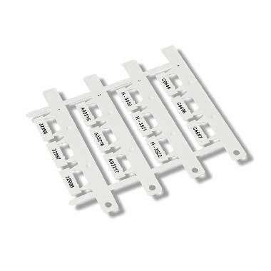 TARGH. PER CONTATTORI MG-SPM 9X19 MM.BIANCO product photo Photo 02 3XL