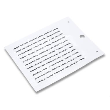 TARGHETTE PER CAVI E COMPONENTI, PREFUSTELLATE, IN PVC RIGIDO (Conf. da 2750 Pz.) product photo Photo 01 3XL