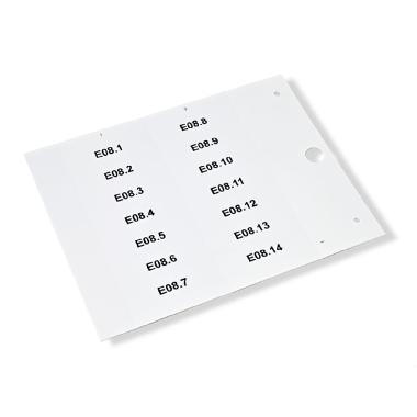 TARGHETTA ADESIVA PER COMPONENTI, PREFUSTELLATA, IN PVC RIGIDO, 9x12mm, BLU (Conf. da 700 Pz.) product photo Photo 01 3XL