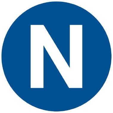 ETICHETTA ADESIVA PER APPARECCHIATURE CS-N, SIMBOLO NEUTRO, DIMENSIONE 12,5mm (Conf. da 225 Pz.) product photo Photo 01 3XL