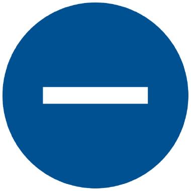 ETICHETTA ADESIVA PER APPARECCHIATURE CS-NB, SIMBOLO NEGATIVO, DIMENSIONE 20mm (Conf. da 90 Pz.) product photo Photo 01 3XL