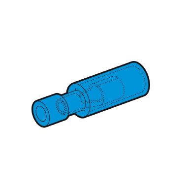 Innesto cilindrico femmina blu diam.5mm (Conf. da 100 Pz.) product photo Photo 01 3XL