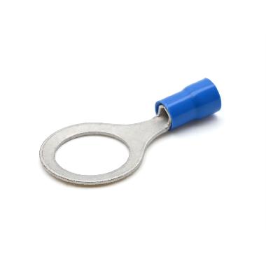 CAPOCORDA AD OCCHIELLO, PREISOLATO IN PVC, BLU, PER CONDUTTORI IN RAME, VITE 12mm SEZIONE 1,5-2,5 mmq (Conf. da 100 Pz.) product photo Photo 01 3XL