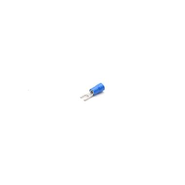 CAPOCORDA A FORCELLA, PREISOLATO IN PVC, BLU, PER CONDUTTORI IN RAME, VITE 3,5mm SEZIONE 1,5-2,5 mmq (Conf. da 100 Pz.) product photo Photo 01 3XL