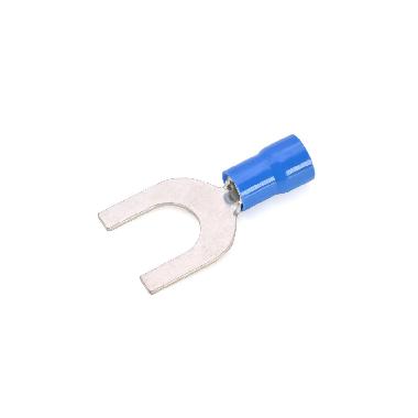 CAPOCORDA A FORCELLA, PREISOLATO IN PVC, BLU, PER CONDUTTORI IN RAME, VITE 8mm SEZIONE 1,5-2,5 mmq (Conf. da 100 Pz.) product photo Photo 01 3XL