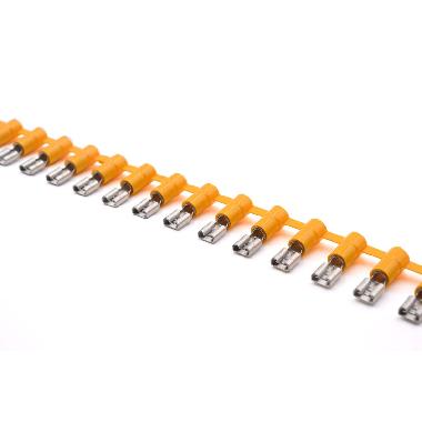 INNESTO FEMMINA CONCATENATO GIALLO 6,35x0,8 (Conf. da 1250 Pz.) product photo Photo 01 3XL