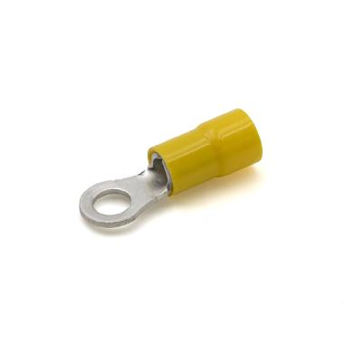 CAPOCORDA AD OCCHIELLO, PREISOLATO IN PVC, GIALLO, PER CONDUTTORI IN RAME, VITE 5mm SEZIONE 4-6 mmq (Conf. da 100 Pz.) product photo Photo 01 3XL