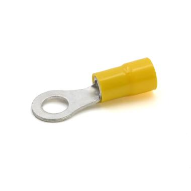 CAPOCORDA AD OCCHIELLO, PREISOLATO IN PVC, GIALLO, PER CONDUTTORI IN RAME, VITE 6mm SEZIONE 4-6 mmq (Conf. da 100 Pz.) product photo Photo 01 3XL