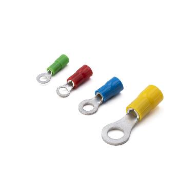 CAPOCORDA AD OCCHIELLO, PREISOLATO IN POLICARBONATO, GIALLO, PER CONDUTTORI IN RAME, HALOGEN FREE, VITE 8mm SEZIONE 4-6 mmq (Conf. da 100 Pz.) product photo Photo 02 3XL