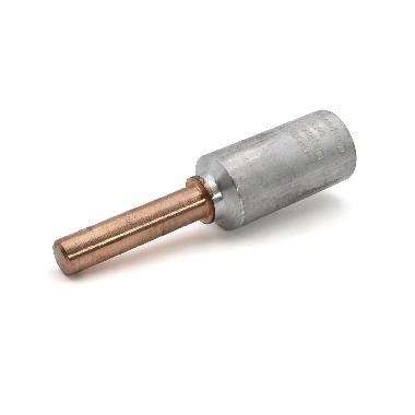 CAPOCORDA BIMETALLICO ALLUMINIO/RAME, CON ATTACCO A CODOLO, PER CONDUTTORI IN ALLUMINIO, SEZIONE 500mmq DIAMETRO CODOLO 14mm product photo Photo 01 3XL