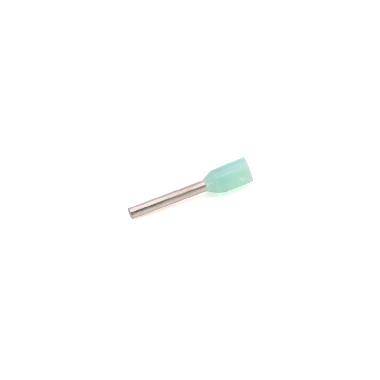 TUBETTO TERMINALE, PREISOLATO IN PA6, AZZURRO, PER CONDUTTORI FLESSIBILI IN RAME, SEZIONE 0,1-0,3mmq P=8mm (Conf. da 500 Pz.) product photo Photo 01 3XL
