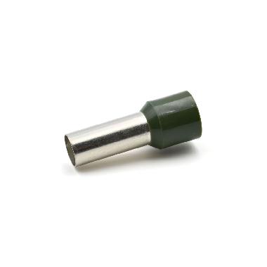 TUBETTO TERMINALE, PREISOLATO IN PA6, VERDE SCURO, PER CONDUTTORI FLESSIBILI IN RAME, SEZIONE 50mmq P=20mm (Conf. da 50 Pz.) product photo Photo 01 3XL