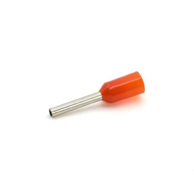 TUBETTO TERMINALE, PREISOLATO IN PA6, ARANCIO, PER CONDUTTORI FLESSIBILI IN RAME, SEZIONE 0,3-0,5mmq P=8mm (Conf. da 500 Pz.) product photo Photo 01 3XL