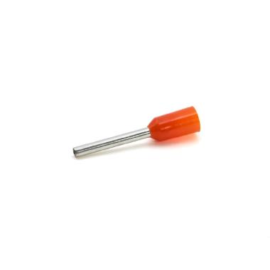 TUBETTO TERMINALE, PREISOLATO IN PA6, ARANCIO, PER CONDUTTORI FLESSIBILI IN RAME, SEZIONE 0,3-0,5mmq P=10mm (Conf. da 500 Pz.) product photo Photo 01 3XL