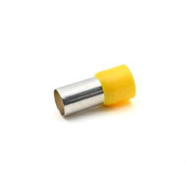 TUBETTO TERMINALE, PREISOLATO IN PA6, GIALLO, PER CONDUTTORI FLESSIBILI IN RAME, SEZIONE 70mmq P=22mm (Conf. da 25 Pz.) product photo Photo 01 3XL