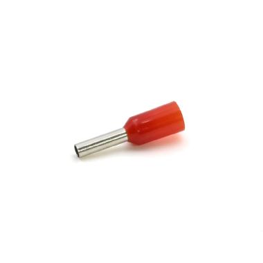 TUBETTO TERMINALE, PREISOLATO IN PA6, ROSSO, PER CONDUTTORI FLESSIBILI IN RAME, SEZIONE 1mmq P=6mm (Conf. da 500 Pz.) product photo Photo 01 3XL