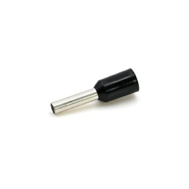 TUBETTO TERMINALE, PREISOLATO IN PA6, NERO, PER CONDUTTORI FLESSIBILI IN RAME, SEZIONE 1,5mmq P=8mm (Conf. da 500 Pz.) product photo Photo 01 3XL