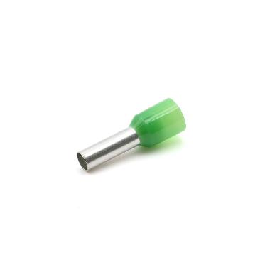 TUBETTO TERMINALE, PREISOLATO IN PA6, VERDE, PER CONDUTTORI FLESSIBILI IN RAME, SEZIONE 6mmq P=12mm (Conf. da 100 Pz.) product photo Photo 01 3XL