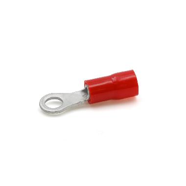 CAPOCORDA AD OCCHIELLO, PREISOLATO IN PVC, ROSSO, PER CONDUTTORI IN RAME, VITE 4mm SEZIONE 0,25-1,5 mmq (Conf. da 100 Pz.) product photo Photo 01 3XL