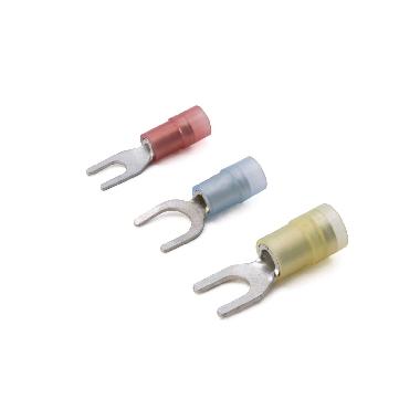 CAPOCORDA A FORCELLA RINFORZATO ANTIVIBRANTE, PREISOLATO IN PA6.6, ROSSO, PER CONDUTTORI IN RAME, HALOGEN FREE, SEZIONE 0,25-1,5mmq VITE 3mm (Conf. da 100 Pz.) product photo Photo 02 3XL