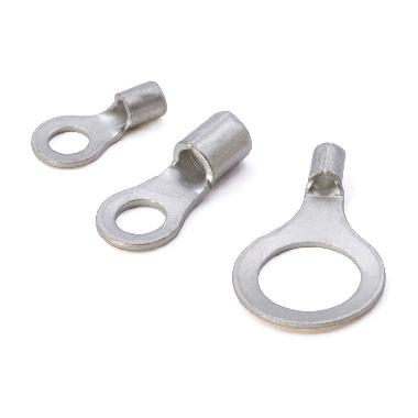 CAPOCORDA AD OCCHIELLO, NON ISOLATO, CON COLLETTO BRASATO, PER CONDUTTORI IN RAME, VITE 6mm SEZIONE 4-6 mmq (Conf. da 100 Pz.) product photo Photo 02 3XL