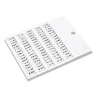 TARGHETTE SEGNACAVO, SERIE FLAT, PREFUSTELLATE, PER TUBETTI PMF, IN PVC RIGIDO, 4x15mm, BIANCO PVC10050WH (Conf. da 4000 Pz.) product photo