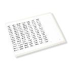 ETICHETTE ADESIVE, IN FILM PVC, PREFUSTELLATE, PER ESTERNO QUADRO, 52x107mm, BIANCO PVC99008WH (Conf. da 100 Pz.) product photo