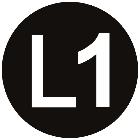 ETICHETTA ADESIVA PER APPARECCHIATURE CS-L1, SIMBOLO FASE 1, DIMENSIONE 12,5mm (Conf. da 225 Pz.) product photo