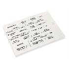 TARGHETTE PER COMPONENTI MODULARI, PREFUSTELLATE, IN PVC RIGIDO (Conf. da 150 Pz.) product photo