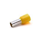 TUBETTO TERMINALE, PREISOLATO IN PA6, GIALLO, PER CONDUTTORI FLESSIBILI IN RAME, SEZIONE 25mmq P=22mm (Conf. da 50 Pz.) product photo